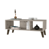 Chelsea 2-Shelf Rectangle Coffee Table Light Grey