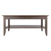 Santino Coffee Table; Oyster Gray