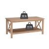 Edmiston Coffee Table with Shelf, Driftwood