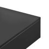 ON-TREND Modern Minimalist Design 31.5*31.5in Square Coffee Table with Detachable Tray and Plug-in 16-color LED Strip Lights Remote Control for Living