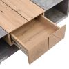 43.31'' Luxury Coffee Table with Drawer, Farmhouse & Industrial Table, Rectangular Table for Living Room