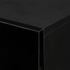 ON-TREND Stylish Functional TV stand, 5 Pieces Floating TV Stand Set, High Gloss Wall Mounted Entertainment Center with 16-color LED Light Strips for