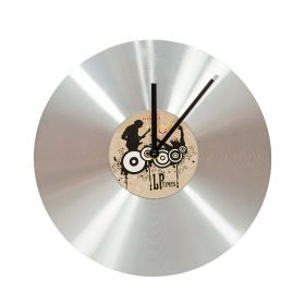 Xoom Record Wall Clock (Title: Silver)