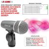5 Core Snare Drum Microphone Uni Directional Pickup Pattern Wired Instrumental Dynamic Microfono w Swivel Mount Steel Mesh Grille - SNARE MIC
